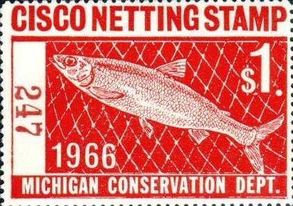 Michigan Conservation netting license stamp